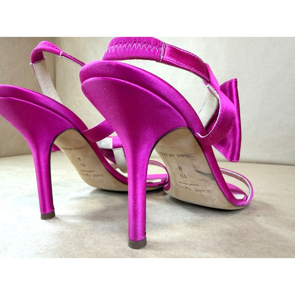 Kate Spade New York Slingback Sandals with Bow Accents and Kitten Heel Size 10 - Picture 5 of 16